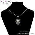 33383 xuping fashion black gun color acero inoxidable joyas león cabeza cruz colgante